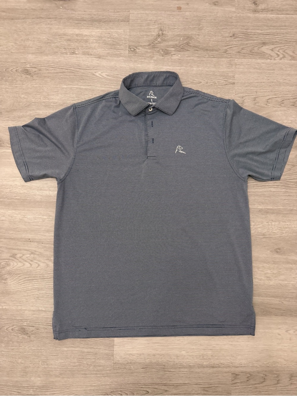 Rhoback Polo Shirt - Blue Whaler Stripe